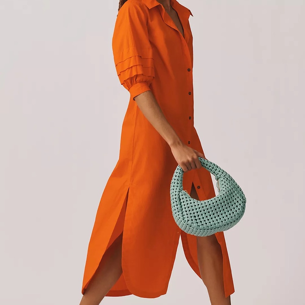 Maeve Orange Midi Dress